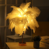 FEATHER PALM TREE LAMP