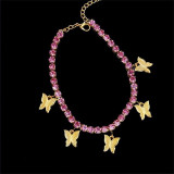 Butterfly Rhinestone Anklet