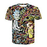 Curated by VV - RIck and Morty 3D T-Shirt (various designs) (FREE SHIPPING)