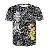 Curated by VV - RIck and Morty 3D T-Shirt (various designs) (FREE SHIPPING)