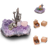 Miniature Amethyst Cluster Decor