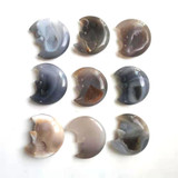 Agate Crescent Moon Stone