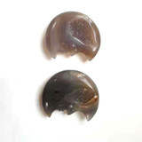 Agate Crescent Moon Stone