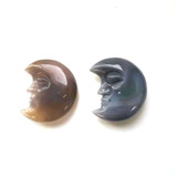 Agate Crescent Moon Stone