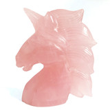 Rose Quartz Unicorn Crystal Figurine