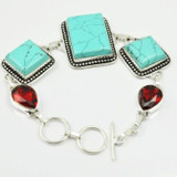 Turquoise Antique Silver Bracelet