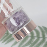 Amethyst Elixir Energy Drink Bottle, Rose Gold