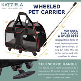 Katziela Airline Approved Wheeled Pet Carrier