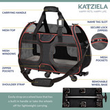 Katziela Airline Approved Wheeled Pet Carrier
