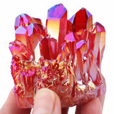 Red Angel Aura Crystal Cluster Red Angel Aura Crystal Cluster