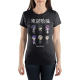 Tokyo Ghoul Tee Chibi Anime Shirt - Chibi Characters Tokyo Ghoul T-Shirt