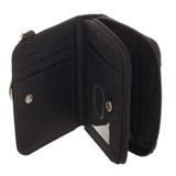 Ready Player One PU Faux Leather with Patches Mini Zip Around Wallet, Credit Card Holder
