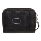 Ready Player One PU Faux Leather with Patches Mini Zip Around Wallet, Credit Card Holder