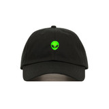 Embroidered Alien Head Dad Hat - Baseball Cap / Baseball Hat