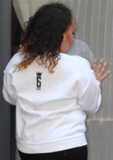 Six Rings Crewneck Sweatshirt No Sympathy For The King - White