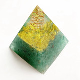 Green Aventurine Orgonite Pyramid | Large