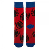 Marvel Spiderman Large All Over Print Crew Socks