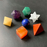 Platonic Solid Chakra Stone