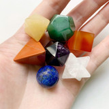 Platonic Solid Chakra Stone