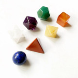Platonic Solid Chakra Stone