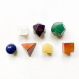 Platonic Solid Chakra Stone