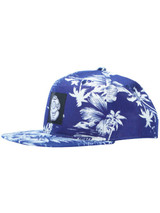 Midnight Bluu Waves and Palm Trees Diver Snapback