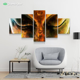 Buddha Nirvana by McAshe 5-Piece Canvas