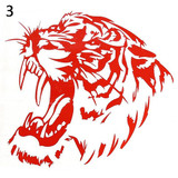 Tiger Head Pattern Tribal Graphic Decal Auto Car Window Decorative Stickers