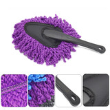 Auto Car Glass Mirror Window Windshield Nanofiber Handle Cleaning Brush Tool
