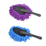 Auto Car Glass Mirror Window Windshield Nanofiber Handle Cleaning Brush Tool