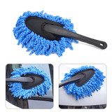 Auto Car Glass Mirror Window Windshield Nanofiber Handle Cleaning Brush Tool