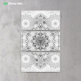 Geometric Bright by Yantrart 3-Piece Canvas