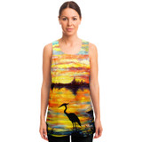 Heron Sunset by Tocher - Unisex Tank Top Heron Sunset by Tocher - Unisex Tank Top
