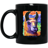 Llama by Tocher - Black Mugs