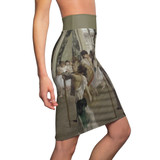 The Ballet Class by Degas - Women's Pencil Skirt