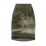 Ballet at the Paris Opera by Degas - Women's Pencil Skirt