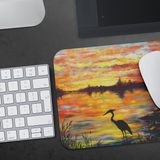Heron Sunset by Tocher - Mousepad Heron Sunset by Tocher - Mousepad