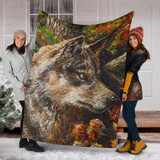 Wolf by Tocher - Premium Blankets