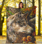 Wolf by Tocher - Premium Blankets