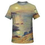 Sunset at Douarnenez by Renoir - Unisex T-shirt