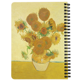 Sunflowers by van Gogh - Spiralbound Notebook