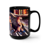 Otter Road by Tocher - Black Mug 15oz