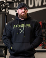 Military on Black Logo Hoodie
