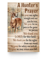 Molomon Personalized Deer A Hunter's Prayer Canvas Framed Poster Wall Hanging Home Room Decor Birthday Housewarming Wedding Gift