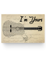 AZTeam Personalized Poster to My Daughter I'm Yours Jason Mraz Lyrics Poster, Music Fan, Music Art, Music Artwork, Lyrics Poster, Vintage Music Poster, Music Poster