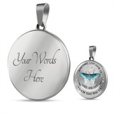 DesDirect Store Butterfly Necklace - Sometimes I Just Look Up Smile and Say I Know That was You Necklace Circle - Perfect Happy Gift