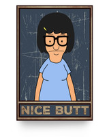 iWow Personalized Poster to My Grandson Nice Butt Tina Belcher – Bob’s Burgers Show Paper Print Family Friend Gift Home Decor Wall Art Kitchen, Living Décor On Anniversary Christmas