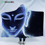 Nocturnal Buddha by Mcashe Hooded Blanket