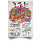 Inspirational Mom To Son Vertical Poster Posters Family Friend , Awesome Birthday Perfect Happy Birthday Gift Decor Bedroom, Living Room Print High Quality