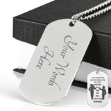 Engraved Dog Tag Stainless To My Brother Necklace For Men -Dragon Ball Z- Goku Vegeta Necklace Pendant - Gift Ideas for Brother,  Luxury Military Necklace 24"